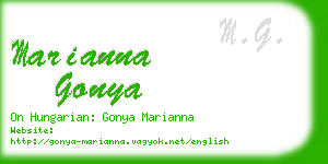 marianna gonya business card